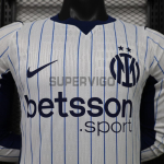 Camiseta Inter de Milan Segunda Equipación 2026/2027 ML Blanco (EDICIÓN JUGADOR)