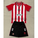 Camiseta Sunderland AFC Primera Equipación 2025/2026 Rojo/Blanco Niño Kit