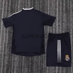Camiseta Real Madrid Segunda Equipación Retro 2004/05 Negro Niño Kit