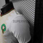 Camiseta Marruecos Segunda Equipación Mundial 2026 Blanco/Oro (EDICIÓN JUGADOR)