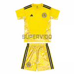 Camiseta de Portero Escocia Primera Equipación Mundial 2026 Amarillo Niño Kit