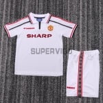 Camiseta Manchester United Edición Conmemorativa 1998/99 Blanco Niño Kit