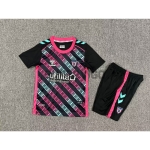 Camiseta de Portero Sunderland AFC 2025/2026 Negro/Rosa/Blanco Niño Kit