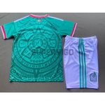 Camiseta México Primera Equipación 2026 Verde Niño Kit