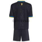 Camiseta Manchester United Tercera Equipación 2025/2026 Negro Niño Kit