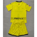 Camiseta Villarreal Primera Equipación 2025/2026 Amarillo Niño Kit con Parche La Liga