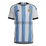 Camiseta Argentina Primera Equipación 2022 Mundial Campeón con Tres Estrellas (EDICIÓN JUGADOR)