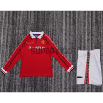 Camiseta Manchester United Primera Equipación Retro 1989/99 ML Rojo Niño Kit