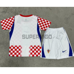 Camiseta Croacia Primera Equipación Mundial 2026 Rojo/Blanco Niño Kit