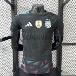Camiseta de Portero Argentina Primera Equipación Mundial 2026 Negro con FIFA2022 (EDICIÓN JUGADOR)