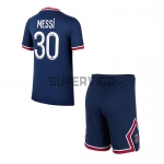 Camiseta MESSI 30 PSG Primera Equipación 2021/2022 Niño Kit