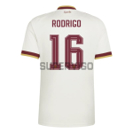 Camiseta Rodrigo 16 España Segunda Equipación Mundial 2026 Blanco/Rojo