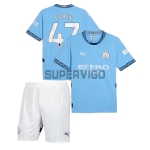 Camiseta Foden 47 Manchester City Primera Equipación 2024/2025 Niño Kit