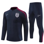 Sudadera de Entrenamiento Inglaterra 2024 Azul Marino/Rojo