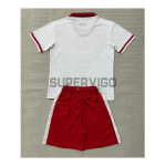Camiseta Monaco Primera Equipación 2026/2027 Rojo/Blanco Niño Kit