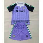 Camiseta de Portero Real Betis 2026/2027 Morado Versión Retro Niño Kit
