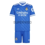 Camiseta Real Madird Tercera Equipación 2025/2026 Azul Niño Kit