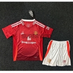 Camiseta Manchester United Primera Equipación 2024/2025 Niño Kit