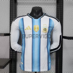 Camiseta Argentina Primera Equipación 2026 ML Azul/Blanco (EDICIÓN JUGADOR)