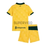 Camiseta AC Milan Tercera Equipación 2025/2026 Amarillo Niño Kit