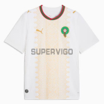 Camiseta Marruecos Segunda Equipación Mundial 2026 Blanco/Oro