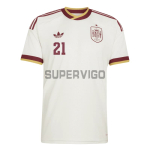Camiseta Oyarzabal 21 España Segunda Equipación Mundial 2026 Blanco/Rojo