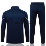 Sudadera De Entrenamiento Olympique Marsella 2025/2026 Kit Azul Marino/Turquesa
