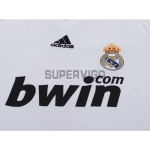 Camiseta Real Madrid Primera Equipación Retro 2008/09 Blanco Niño Kit