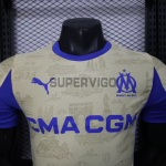 Camiseta Olympique Marsella Cuarta Equipación 2025/2026 Amarillo/Azul (EDICIÓN JUGADOR)