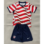 Camiseta EE.UU Primera Equipación Mundial 2026 Rojo/Blanco Niño Kit