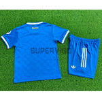 Camiseta Real Madrid Tercera Equipación 2025/2026 Azul Niño Kit (EDICIÓN JUGADOR)