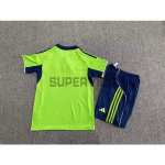 Camiseta Fulham F.C. Segunda Equipación 2025/2026 Verde Niño Kit