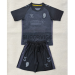 Camiseta Sunderland AFC Tercera Equipación 2025/2026 Negro Niño Kit
