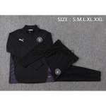 Sudadera De Entrenamiento Manchester City 2025/2026 Kit Negro/Blanco