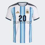 Camiseta Mac Allister 20 Argentina Primera Equipación 2026 Azul/Blanco