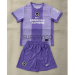 Camiseta Brighton Segunda Equipación 2025/2026 Morado Niño Kit