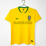 Camiseta Brasil Primera Equipación Retro 2018 Amarillo