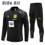 Training Top Kit Borussia Dortmund 2023/2024 Enfant Noir