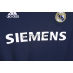 Camiseta Real Madrid Segunda Equipación Retro 2005/06 ML Azul Marino