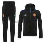 Chandal Manchester United 2021/2022 Con Capucha Negro/Azul