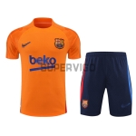 Ensemble Training Barcelone 2022 2023 Orange Marque Bleu
