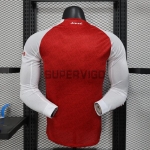 Camiseta Arsenal Primera Equipación 2025/2026 ML Rojo (EDICIÓN JUGADOR)