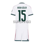 Camiseta ARDA GÜLER 15 Real Madrid Primera Equipación 2026/2027 Blanco Niño Kit con Parche HP