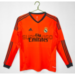Camiseta Real Madrid Tercera Equipación Retro 2013/14 ML Naranja
