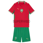 Camiseta Marruecos Primera Equipación Mundial 2026 Rojo Niño Kit