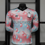 Camiseta Bélgica Segunda Equipación Mundial 2026 ML Rosa/Azul Claro (EDICIÓN JUGADOR)