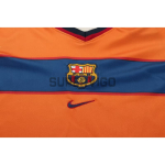 Camiseta Barcelona Tercera Equipación Retro 1998/99 Naranja Niño Kit