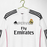 Camiseta Real Madrid Primera Equipación Retro 2014/15 ML Blanco