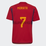 Camiseta Morata 7 España Primera Equipación 2022 Mundial