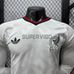 Camiseta México Segunda Equipación Mundial 2026 ML Blanco (EDICIÓN JUGADOR)